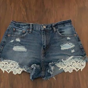 Aeropolstale size 8 jean shorts cheeky